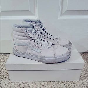 White Vans Sk8-Hi Shoes Women’s Size 5.5